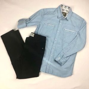 Boys Bundle Baby Blue And Skulls